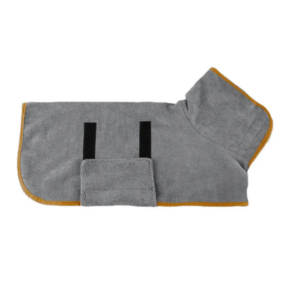Toalla‑bata absorbente para perros y gatos