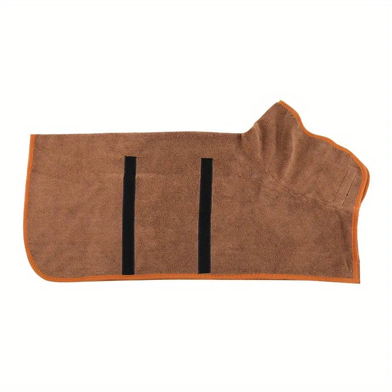 Toalla‑bata absorbente para perros y gatos