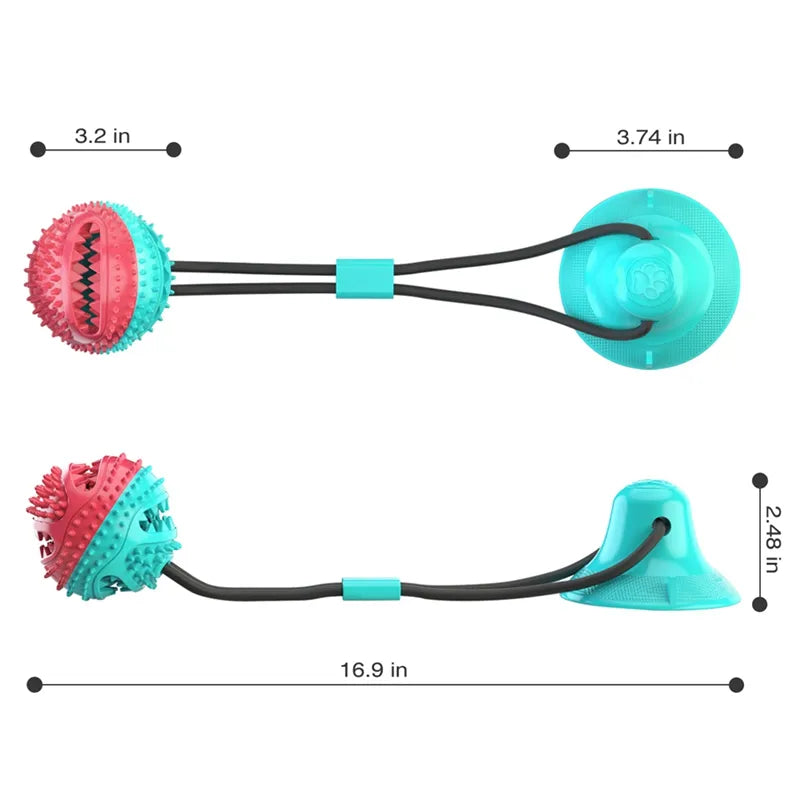Juguete Interactivo con Ventosa para Perros