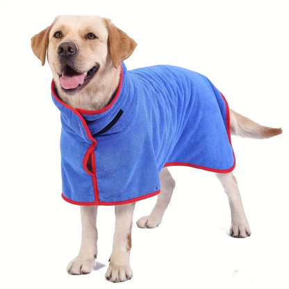 Toalla‑bata absorbente para perros y gatos