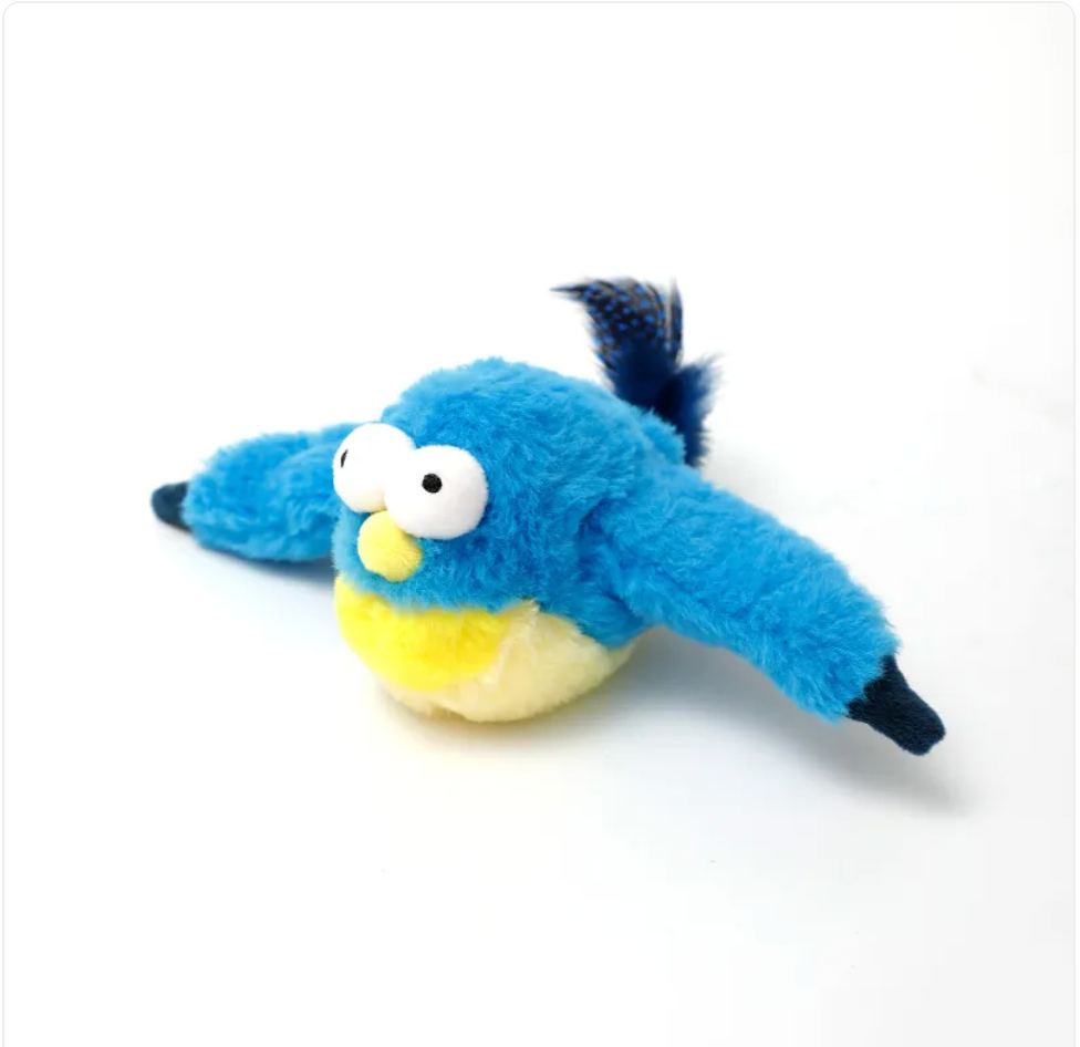 Juguete peluche con movimiento: ¡vuela y divierte a tu gato!
