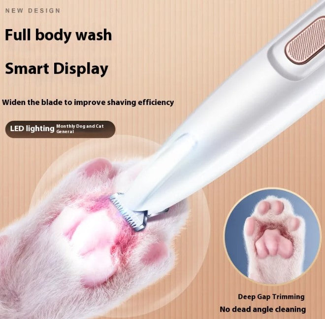 Corta Pelos para Patas de Mascotas  con Luz LED
