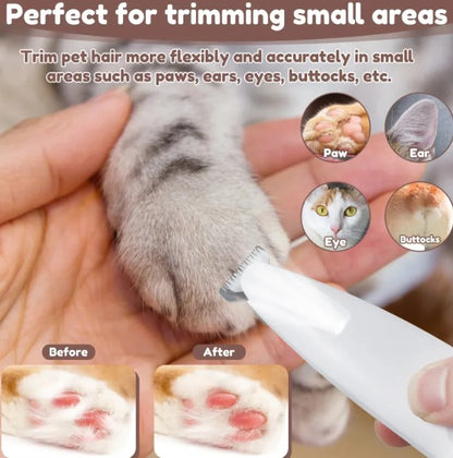 Corta Pelos para Patas de Mascotas  con Luz LED