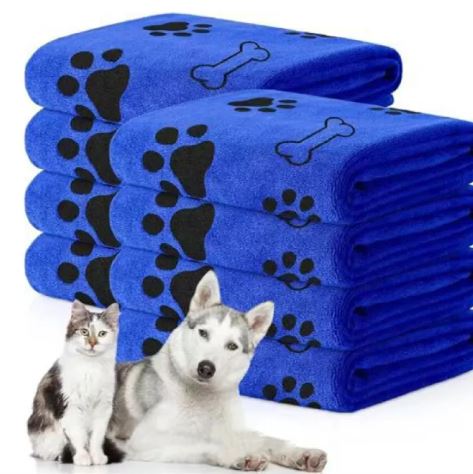 Toalla súper absorbente: seca rápido a perros y gatos