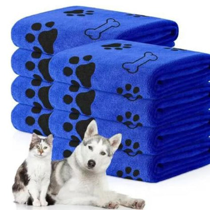 Toalla súper absorbente: seca rápido a perros y gatos