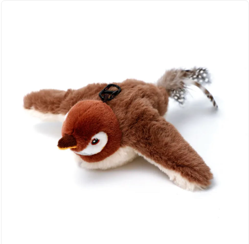 Juguete peluche con movimiento: ¡vuela y divierte a tu gato!
